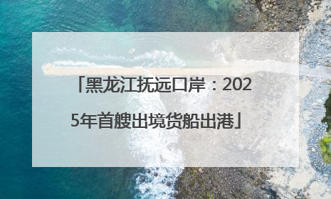 黑龙江抚远口岸：2025年首艘出境货船出港