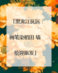 黑龙江抚远：画笔染稻田 墙绘迎旅发