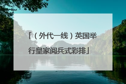 （外代一线）英国举行皇家阅兵式彩排