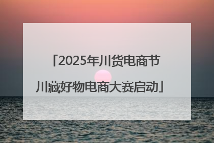 2025年川货电商节川藏好物电商大赛启动