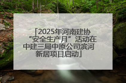 2025年河南建协“安全生产月”活动在中建三局中原公司滨河新居项目启动