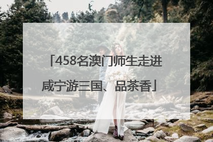 458名澳门师生走进咸宁游三国、品茶香