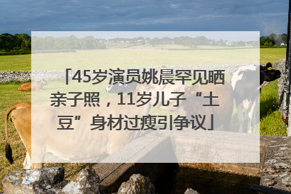 45岁演员姚晨罕见晒亲子照，11岁儿子“土豆”身材过瘦引争议