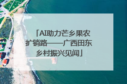 AI助力芒乡果农扩销路——广西田东乡村振兴见闻